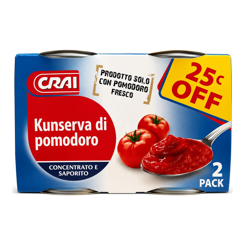 CRAI Tomato Sauce 25c off
