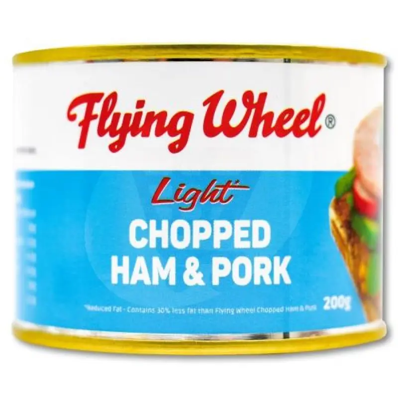 Flying Wheel Light Chopped Ham & Pork 2-Pack 200g