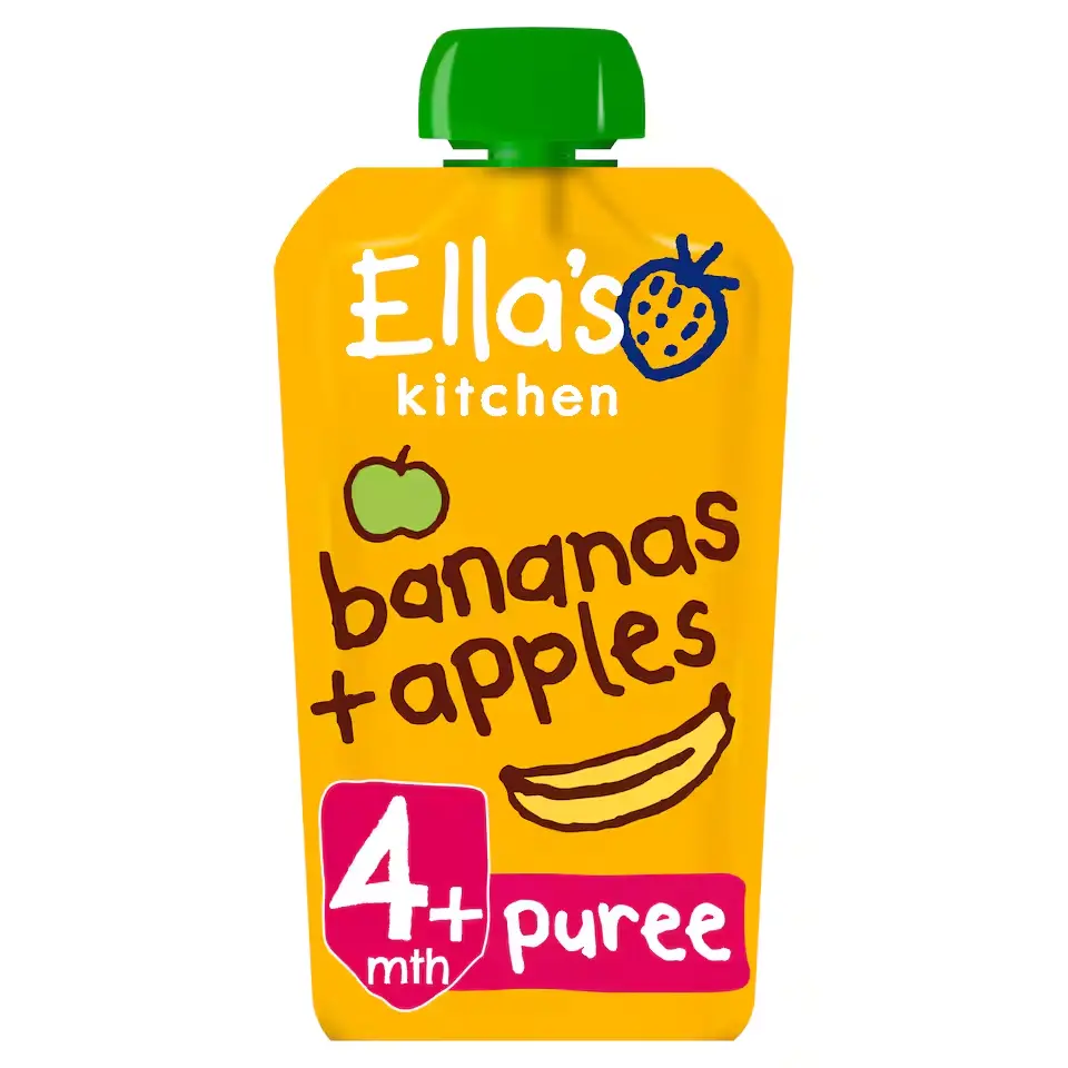 Ellas Kitchen Apples & Bananas Pouch 4M 120g