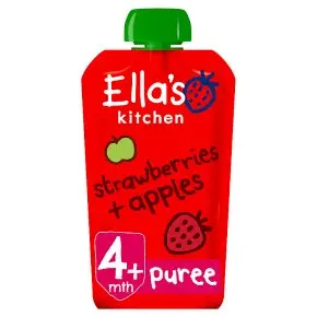 Ellas Kitchen Apples & Strawberries Pouch 4M 120g