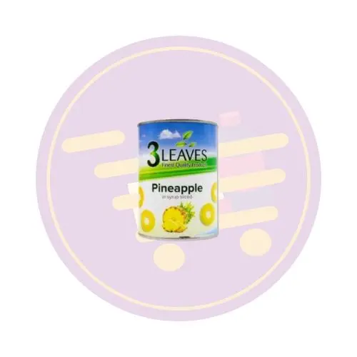 3 leaves Pineapple Rings 830g