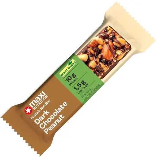 Maxi Nutrition Dark Choc. Peanut Protein Nut Bar 46g