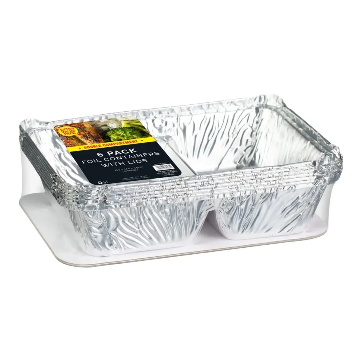 Aluminum Foil Container Lid 6Pck