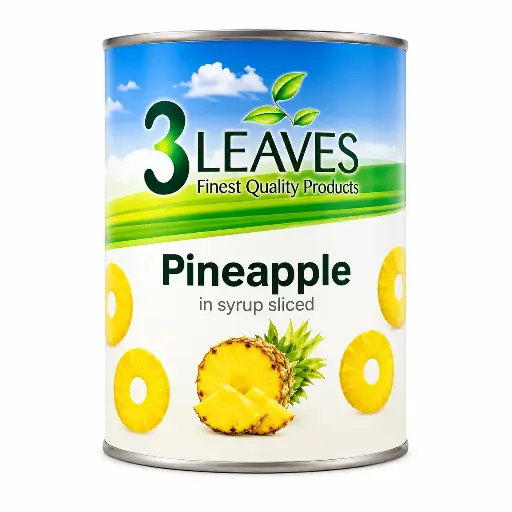 3 Leaves Pineapple Rings 565g