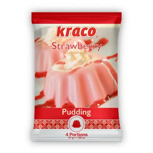Kraco Strawberry Pudding ( No Added Sugar) x37g
