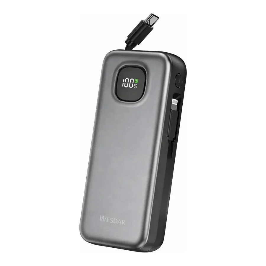Power Bank 35W Wesdar 10,000mAh Black 1 pc