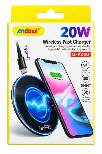 20w Andwol Wireless Fast Charger