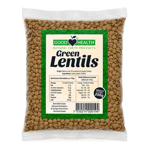 Good Health Green Lentils 200g