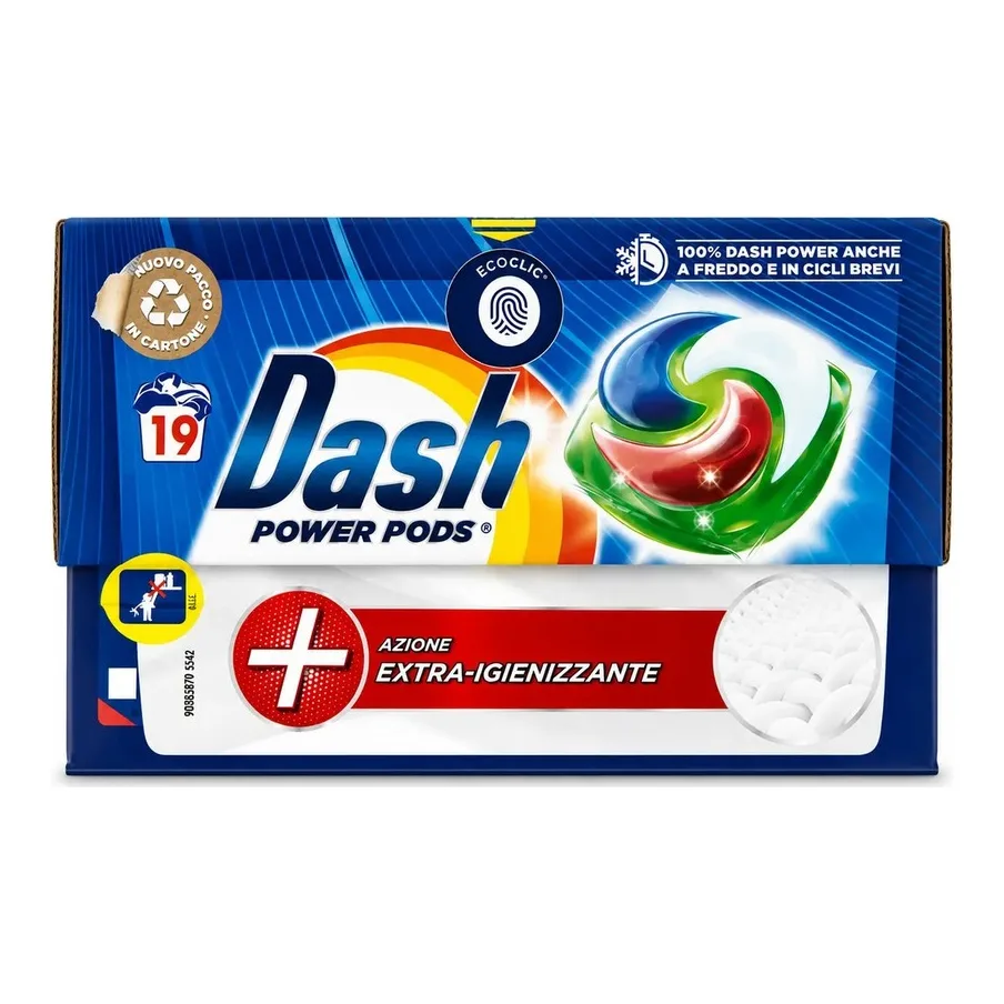 Dash Power Stain Removal Laundry Pods 19 Capsules