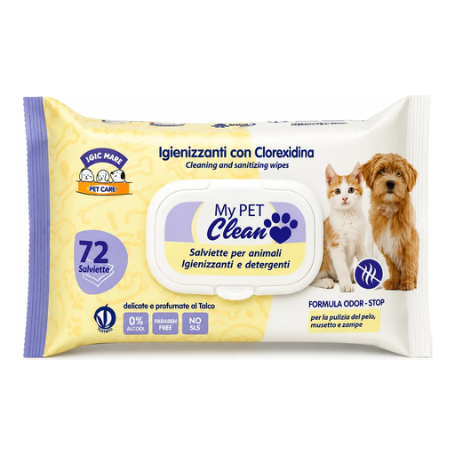 Pet Cleaning Wipes 72 Pieces