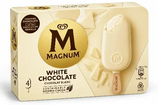 [ALG000104] Algida Magnum White Multipack, 4 unidades