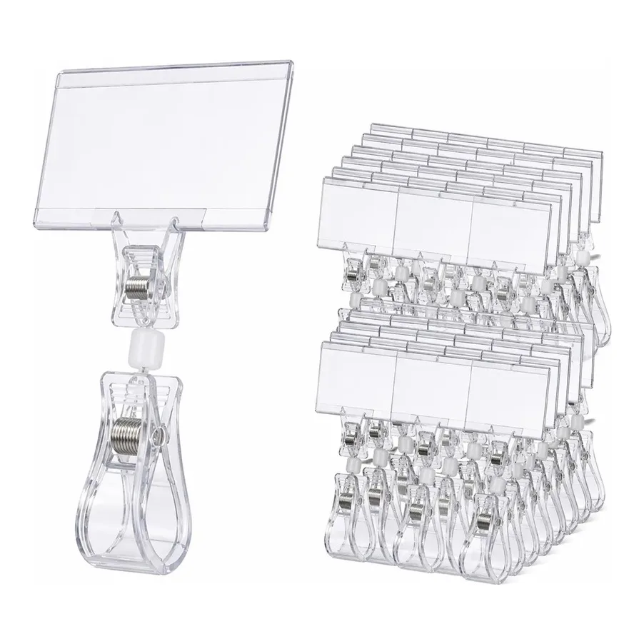 Price Tag Holders Clip 50pcs (7.5x3.5cm)
