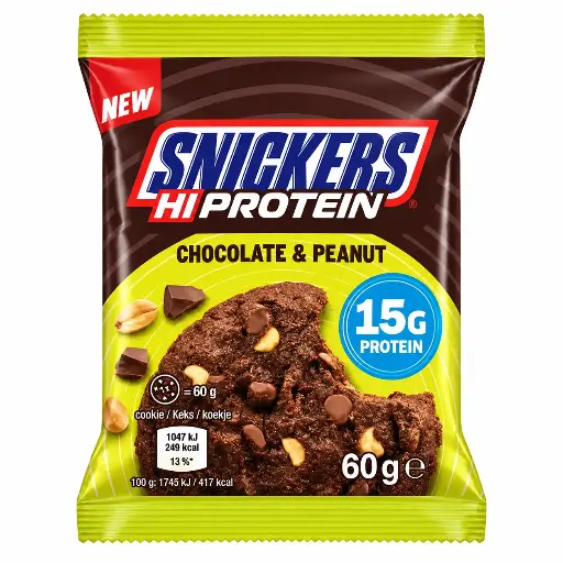 Snickers Chocolate & Peanut Protein Cookie 60g