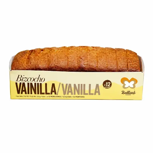 Ballara No Added Sugar Cake Vanilla 400g