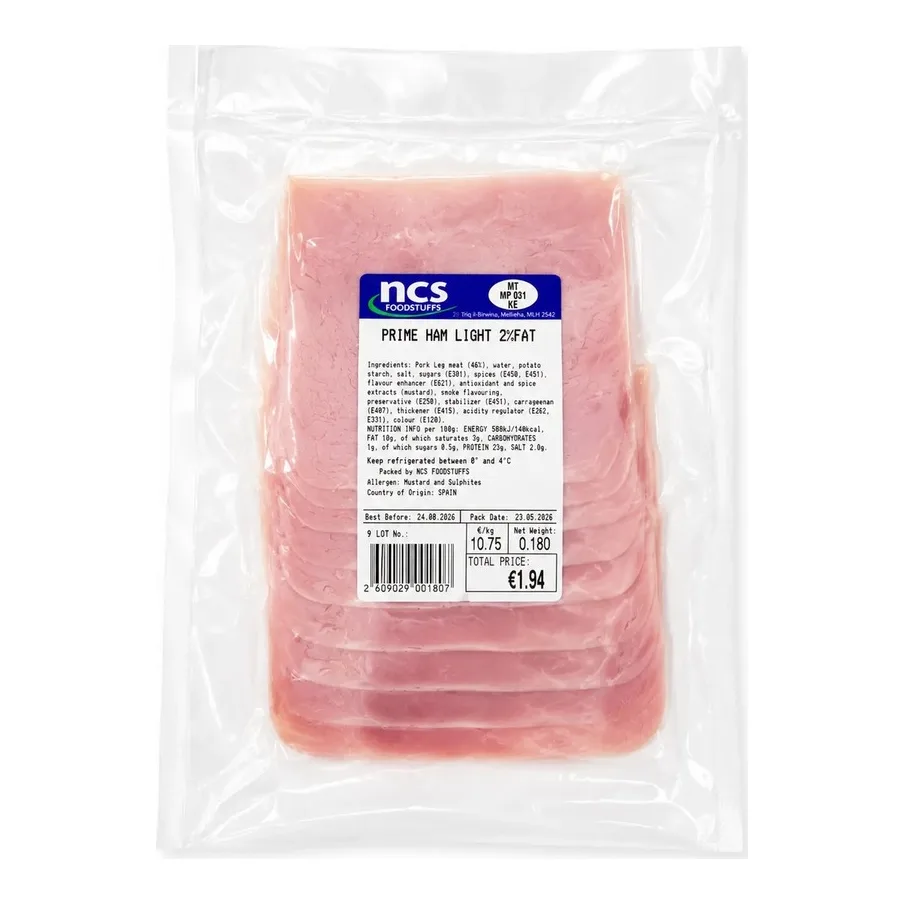[029] Ham Slice 2% Fat