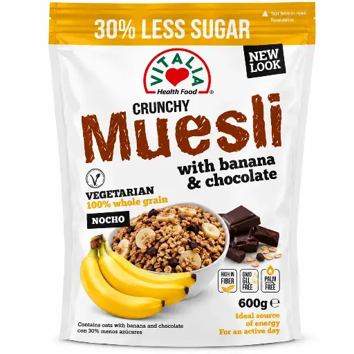 [YUK0011] YUKA Crunchy Muesli Banana & Chocolate 450g