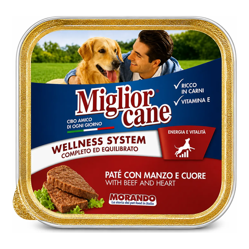 [507516] Miglior Cane Beef Dog Food Tray 150g