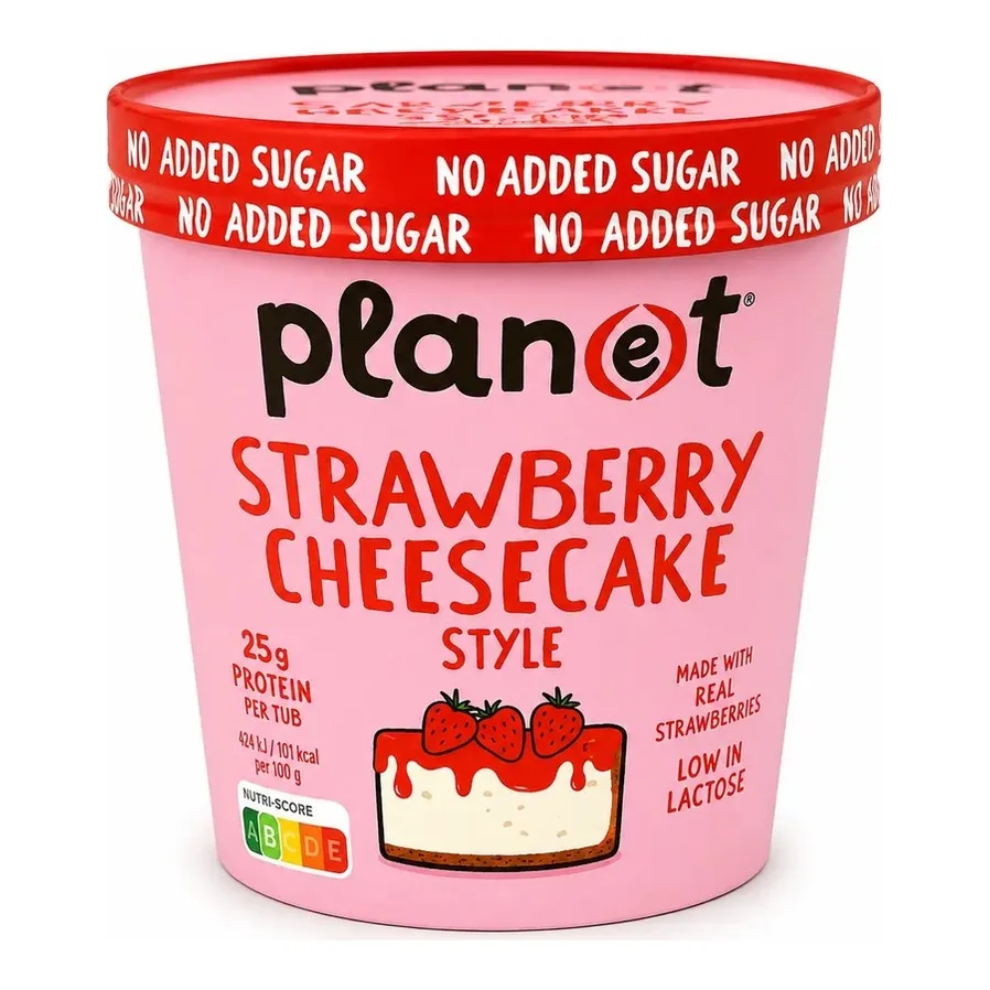 [PLT000001] Planet Strawberry Cheese Cake No Sugar Tub 420ml