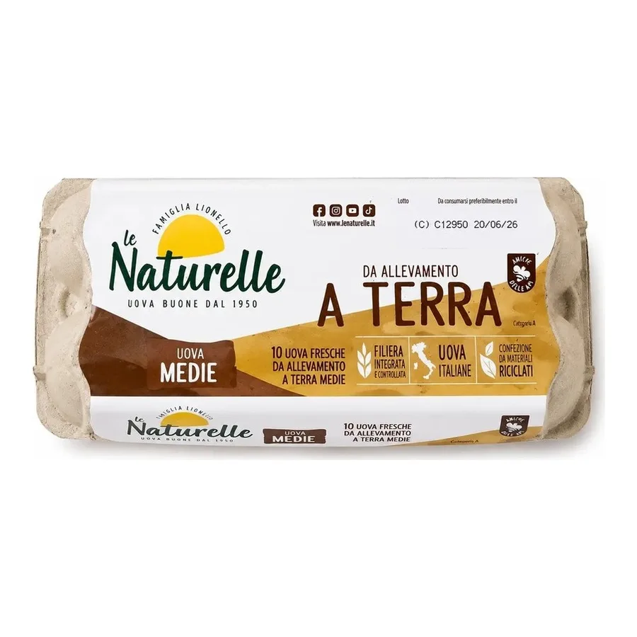 Le Naturelle Medium Barn ( A terra) Fresh Eggs x 6