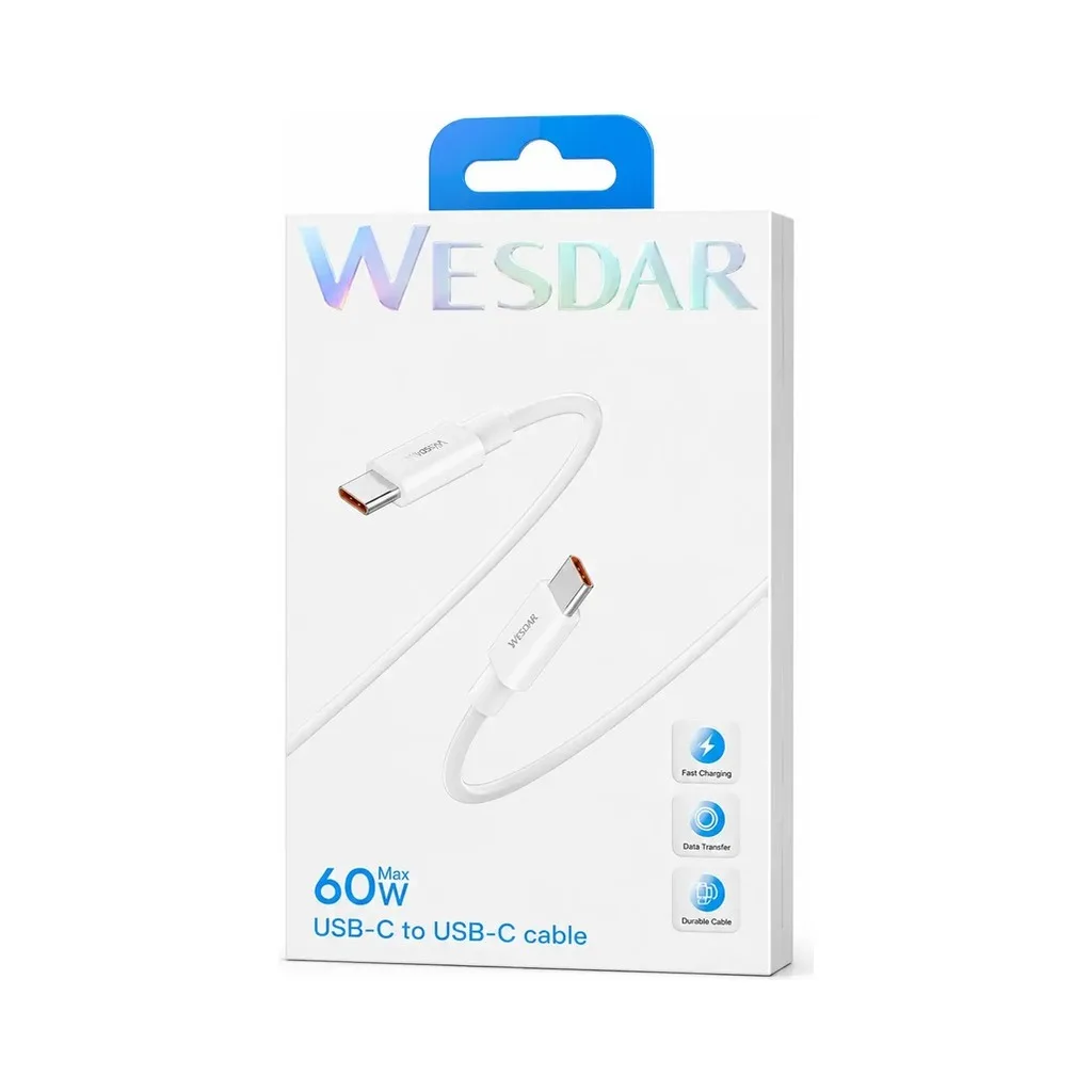 Wesdar USB-C to USB-C Fast Charging Cable 60W