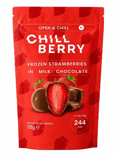 [CHI005] Chillberry Strawberry in Milk Chocolate 150g