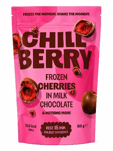 [CHI008] Chillberry Cherries in Milk Chocolate 150g