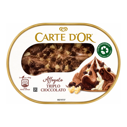 [ALG000025] Algida Carte D'Or Triple Chocolate Ice Cream 500g