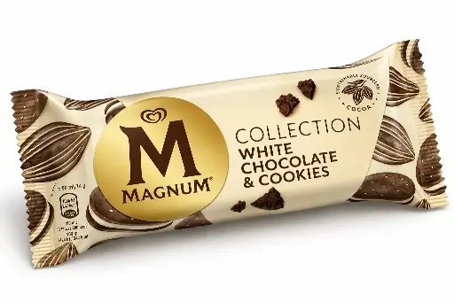 [ALG000088] Algida Magnum White Chocolate & Cookie Ice Cream 90ml
