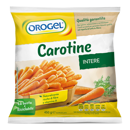 [ORO000001] Orogel Frozen Vegetables Baby Carrots 450g