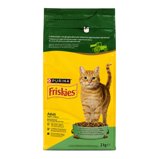 [139051] Friskies Vital Plus Dry Cat Food 2kg Chicken