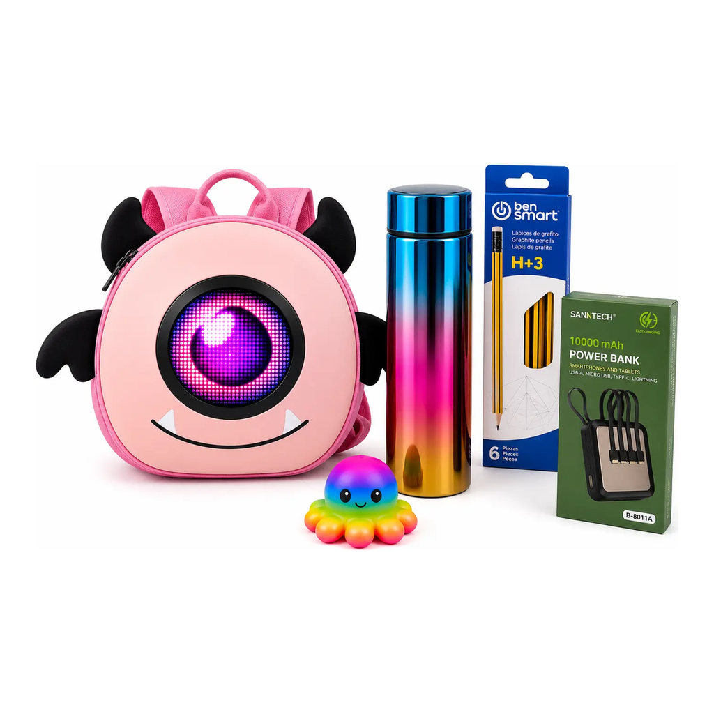 Pink Monster Back to School
