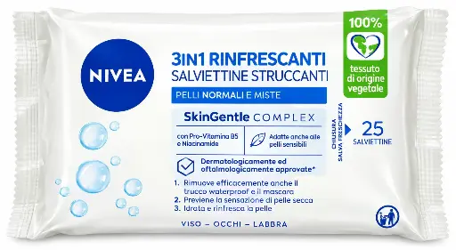 [164472] Nivea Makeup Remover Wipes 25pcs
