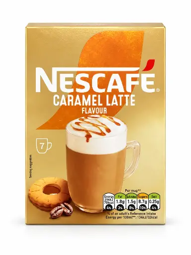 Nescafé Caramel Latte Flavour – 7 sobres