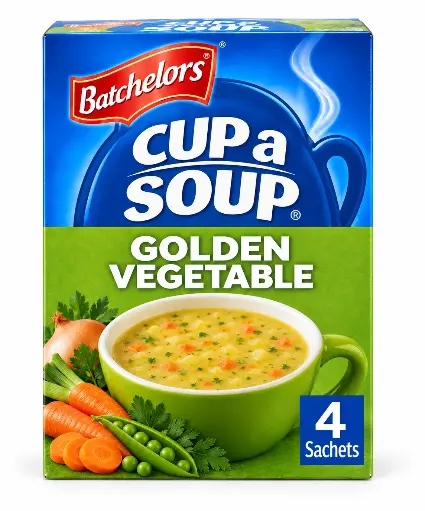 Batchelors Cup a Soup Golden Vegetable 4 Sachets 82g