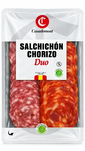 [CAS000010] Casademont Spanish Sliced Duo Salchichón & Chorizo 100g