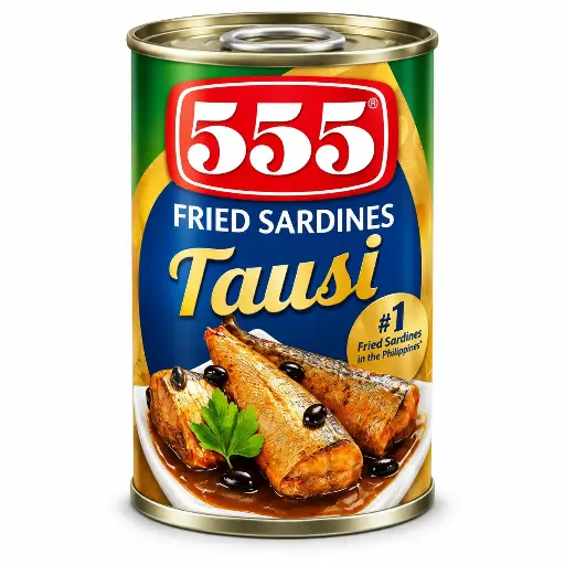 555 Fried Sardines with Tausi 155g