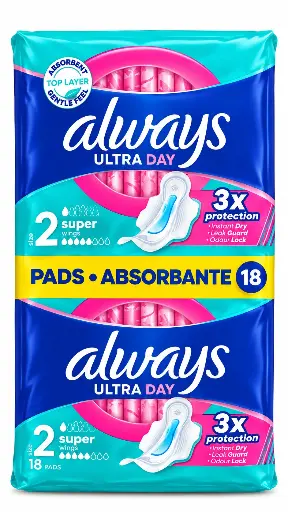 Always Ultra Super x18 Duo Pack With Wings