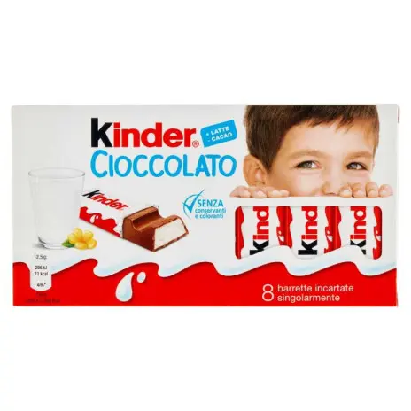 Kinder Classic Milk Chocolate 8 bars T8