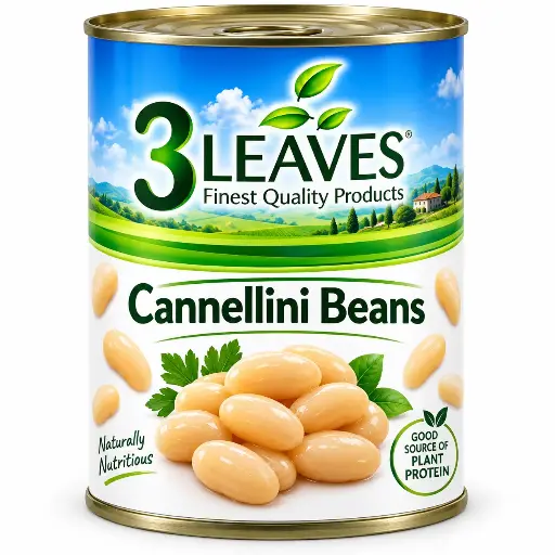 3 Leaves Cannellini Beans 400g