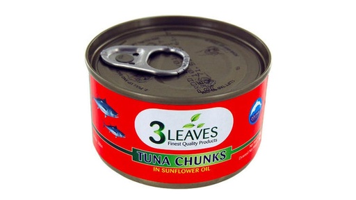 3 Leaves Tuna Chunks In Sunflower Oil 80G