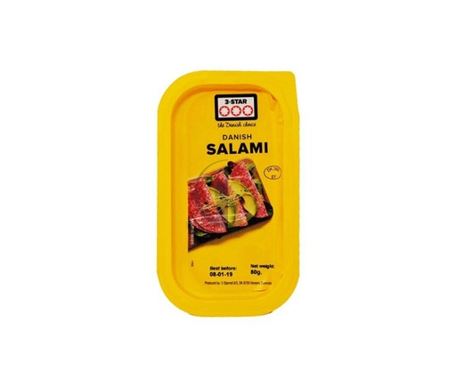 3 Star Sliced Salami 80g