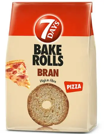 7 Days Bake Rolls Bran Pizza 80g