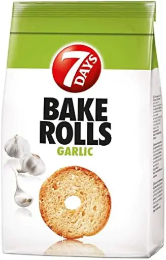 7 Days Bake Rolls Garlic 250g