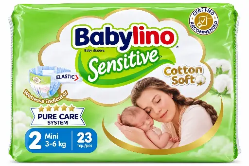 Babylino Nappy No.2 (3-6Kg) 23Pcs