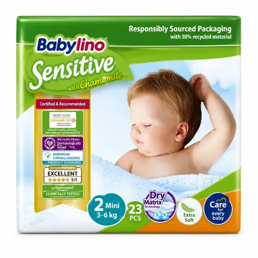 Babylino Nappy No.2 (3-6Kg) 23Pcs