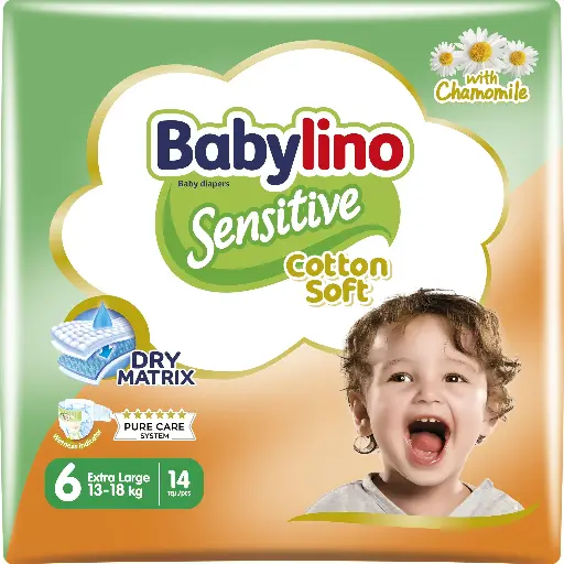 Babylino Sensitive Nappy 6 (13-18kg) Extra Large 26P