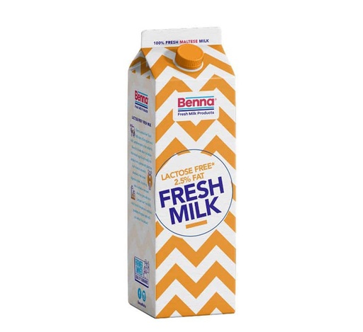 Benna Milk Lactose Free 2.5% 1000ml
