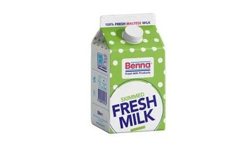 [SKI 500 ml] Benna Skimmed Fresh Milk 500 ml