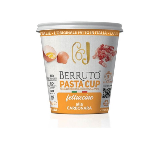 Berruto Pasta Cup Fettuccine Alla Carbonara 70G