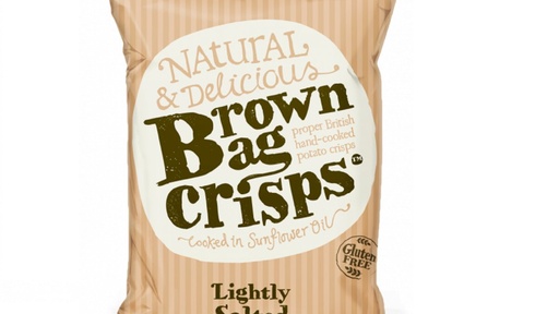 Brown Bag Crisps Lightly Salted 40G